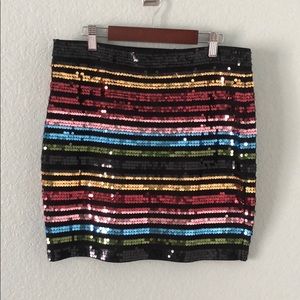 Colorful sequins skirt